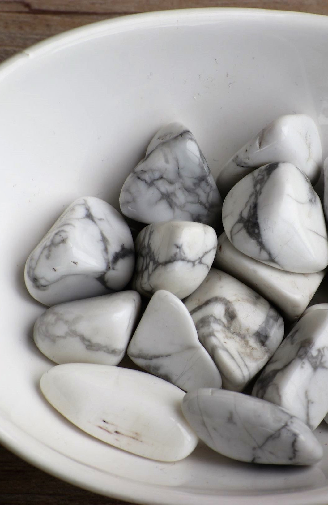 White Howlite Tumbled Stone